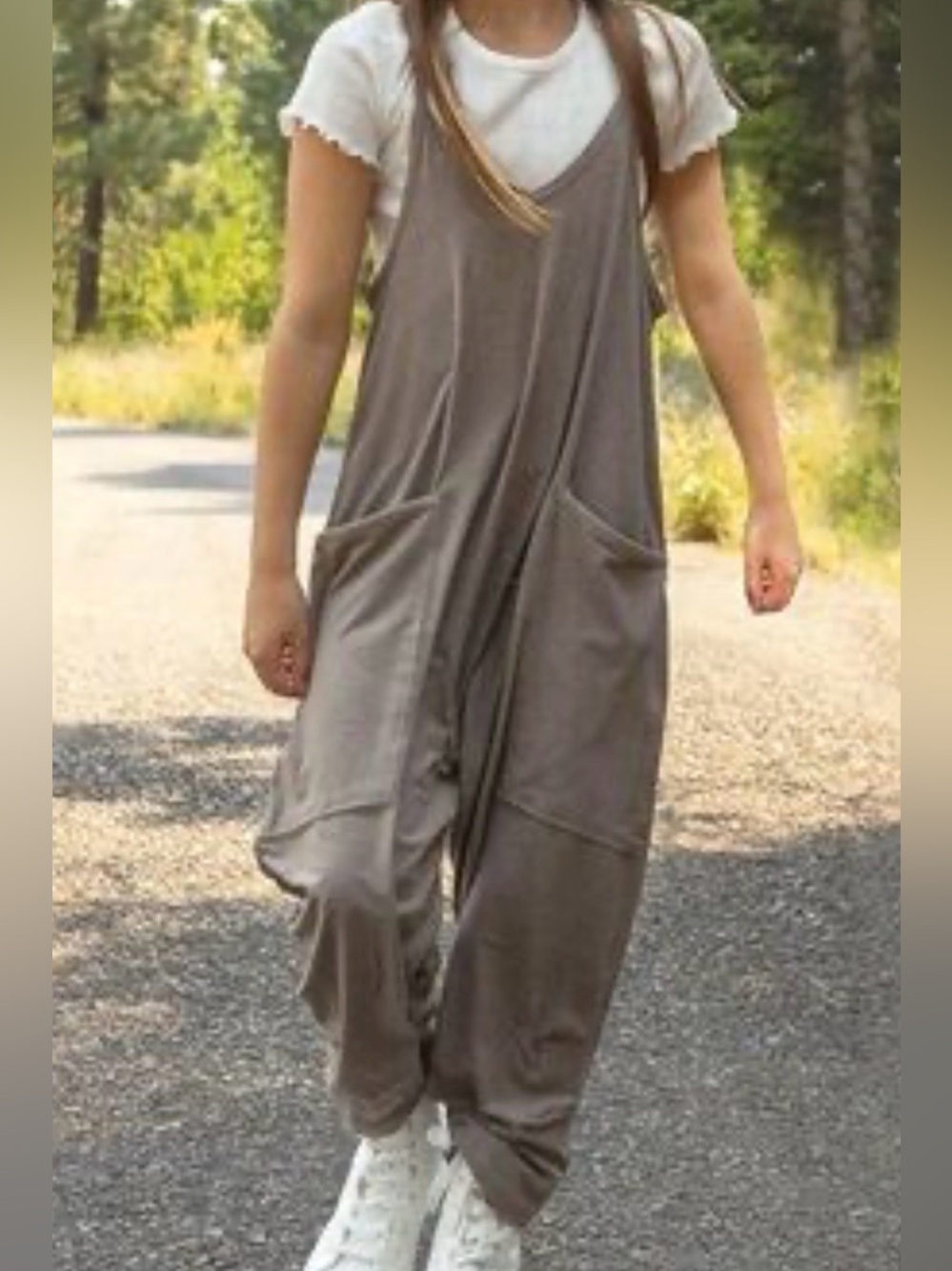 Fornia Apparel Girls' Yoga Toupee Romper/Jumpsuit Size Medium (10)